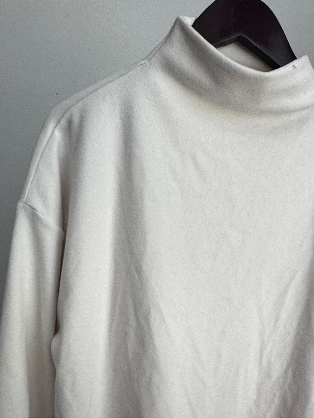 Cream Mock Neck Sweater